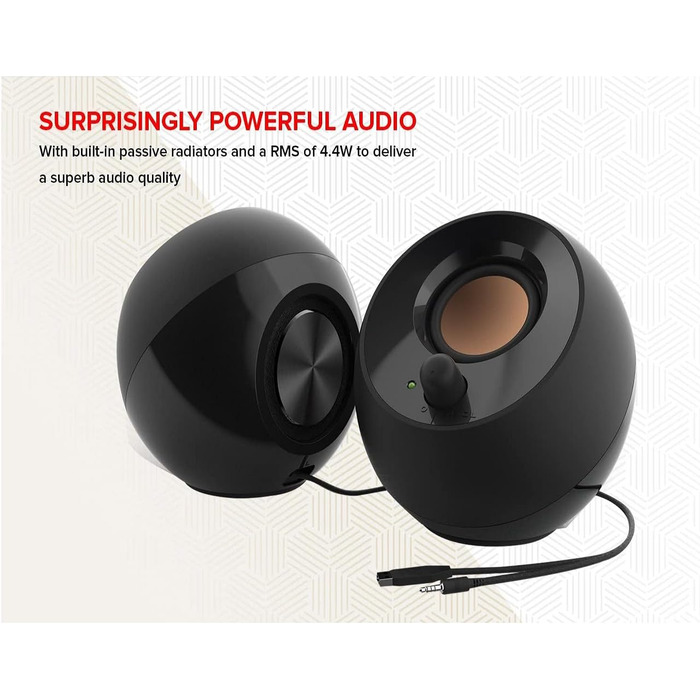 Creative Pebble 2.0 - USB колонки для комп'ютера (Чорний)