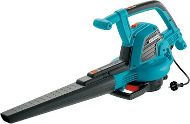 Gardena ErgoJet 3000 Garden Vacuum/Blower: Leaf blower/vacuum with a 3000 W motor output, 170 l/s suction power, 310 km/h blowing speed, with shredder and collection bag, including shoulder strap (9332-20)