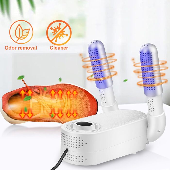 Електрична сушарка для взуття NZQXJXZ з таймером, складана, для рукавичок, антибактеріальна (EU-штекер)