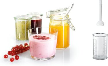 Міксер Bosch ErgoMixx MFQ36440: 5 швидкостей, пюрірування, з набором насадок (венці, гаки, чаша)