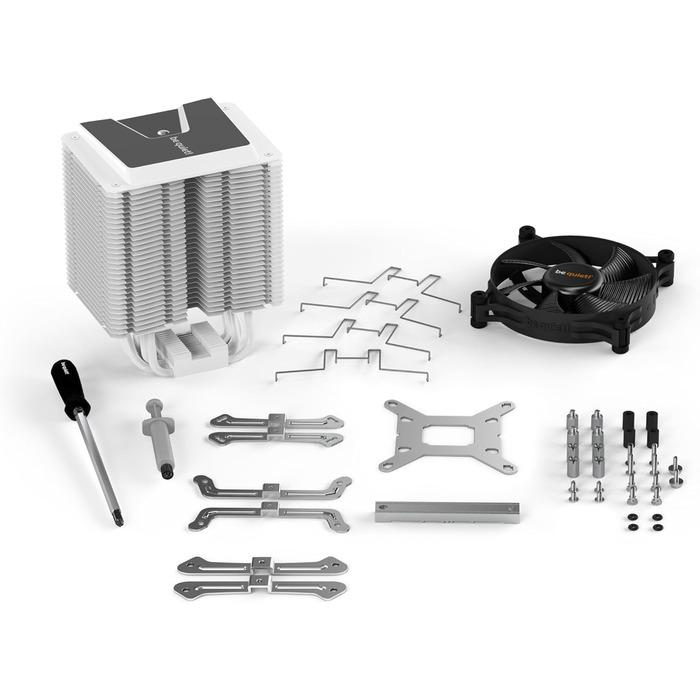 Кулер для CPU be quiet! Shadow Rock 3 White, 160W TDP, 135mm вентилятор, HDT, 4x Heatpipe, Slim Design