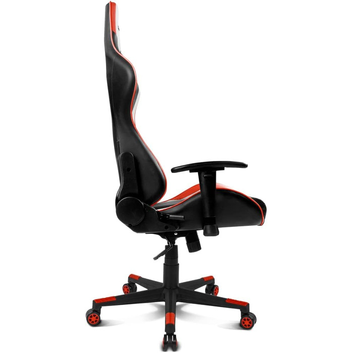 Ігрове крісло DRIFT DR175RED, екошкіра, 2D підлокітники, клас 4, чорний/червоний