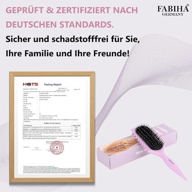 Преміум щітка для волосся Lockenbürste - для кучерявого волосся, біо-щітка без заплутування, щетина дикого кабана, оригінальна 3-в-1 стилінг-щітка для модних кучерявих зачісок (Ліловий)