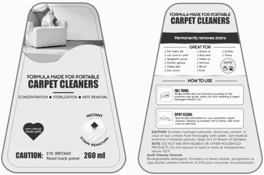 B Fluffy N6 Kit: Миючий пилосос 3-в-1 для м'яких меблів, килимів та диванів. Комплект з миючим засобом. Потужність 600W, 18kPa, 2.3L+1.2L резервуари.