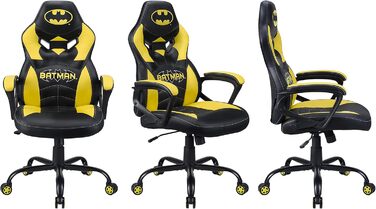 Дитяче ігрове крісло Subsonic Batman, офіційна ліцензія DC Comics, для геймерів та офісу