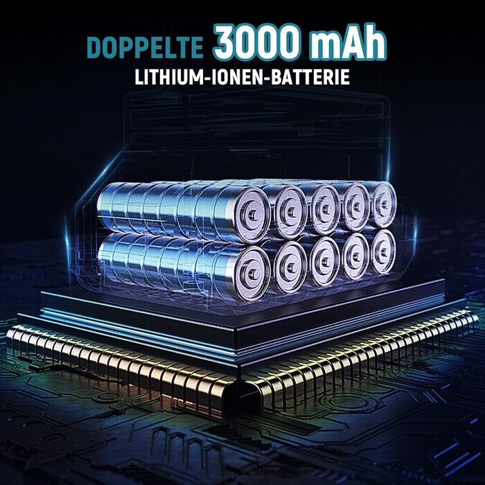 Yofidra Акумуляторний шуруповерт 21V, 13 мм, 2 швидкості, комплект з 2 акумуляторами 3.0Ah, 25+3 рівня моменту, 80 Нм, LED-підсвічування, для дому та саду, DIY