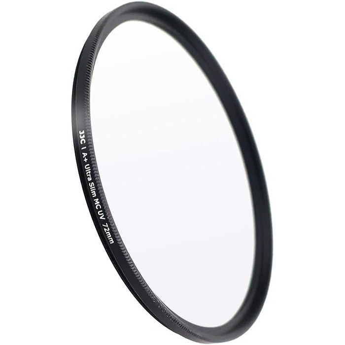 Фільтр JJC UV, 49 мм, ультратонкий, багатошарове покриття, захист від УФ, для об'єктивів Canon Sony DSLR з різьбою 49 мм (сріблястий)