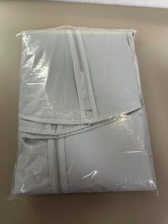 Чохли для одягу 5 шт. 60x100 см, міцні, з блискавкою, для суконь, жакетів, сорочок, чорні