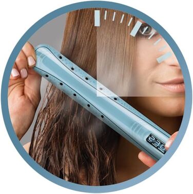 Випрямляч для волосся Remington Wet2Straight S7300: для мокрого та сухого використання, LCD-дисплей, 230°C