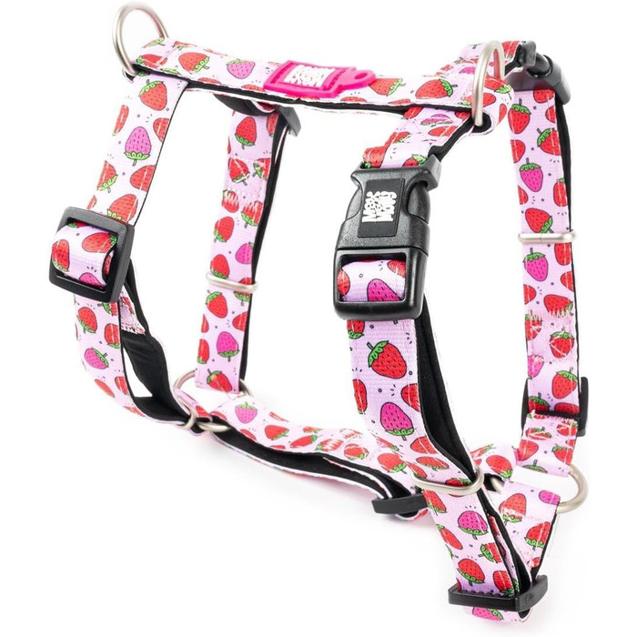 Нашийник для собак Ax & Olly H-For Ultrabequees з неопрену, середнього розміру, з підкладкою, безпечний та ультралегкий, для комфорту вашого вірного друга (XS, Strawberry Dream)