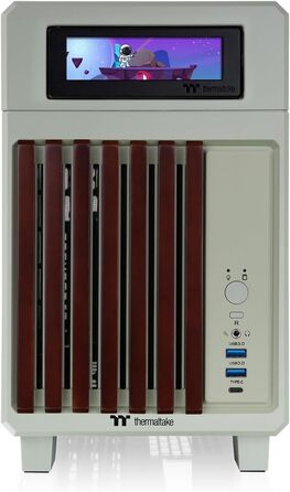 Корпус Thermaltake Mini-ITX TR100 Wood, 18.4л, 280мм AIO, Зелений Матча