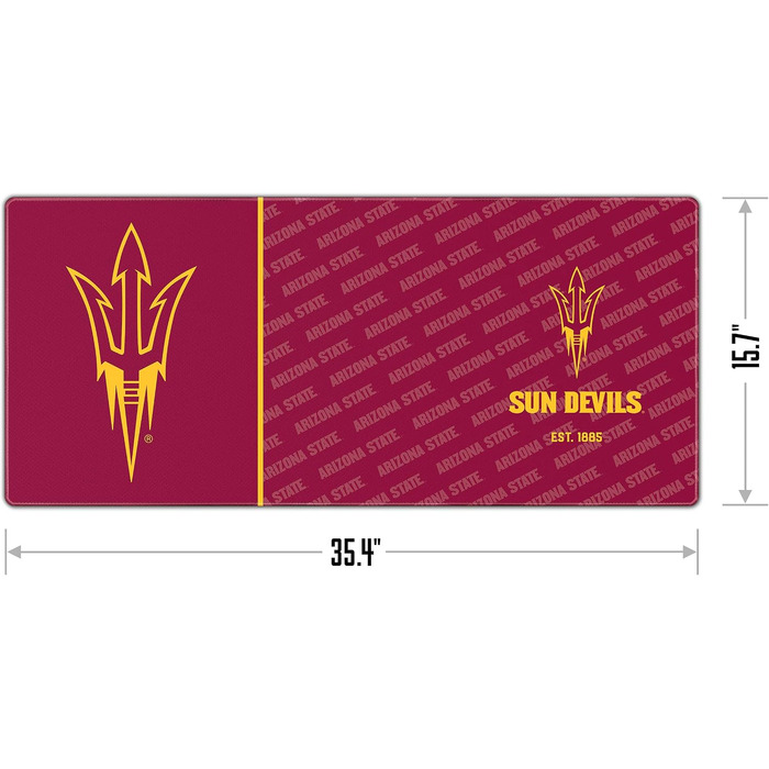 Килимок для миші та підкладка на стіл YouTheFan NCAA Logo Series (Arizona State Sun Devils)