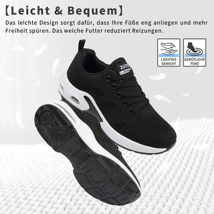 Жіночі кросівки для бігу та ходьби. Зручні, дихаючі, з амортизацією, спортивні, фітнес, для занять у залі та на вулиці. Чорно-білі, розмір 38 EU.