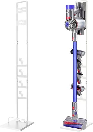 Підставка для пилососа OUTBROS сумісна з Dyson Gen5 V15s V15 V12 Slim V11 V10 V8 V7 V6, металева, без свердління, самостійна, біла