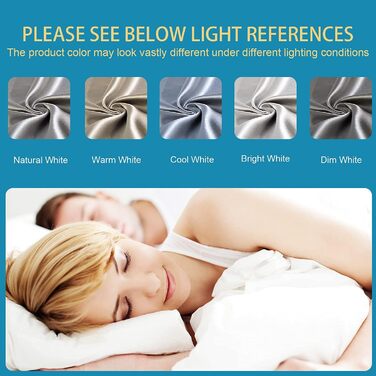 FLXXIE 2 Pack Satin Pillowcases for Skin and Hair, Luxurious and Silky King Size Pillowcases with Hotel Closure, Black, 50 x 90 cm