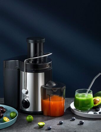 Електричний соковитискач Sliver 500W з нержавіючої сталі, BPA-free, для фруктів та овочів