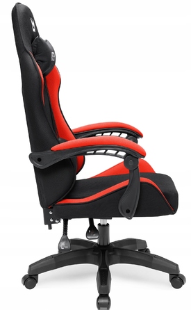 Ігрове крісло IMBA seat Strider, тканина, чорно-червоне