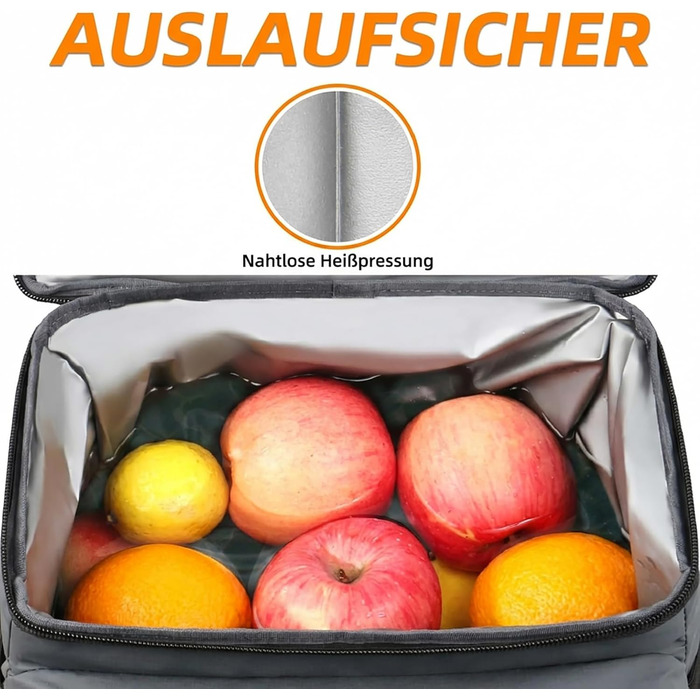 Рюкзак-холодильник MATEIN 34L, сірий, на 40 банок, для пікніків, пляжу, кемпінгу, чоловічий/жіночий