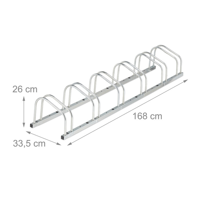 Relaxdays Bicycle Stand for 6 Bikes