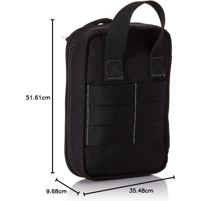 Органайзер Maxpedition Fatty Pocket, чорний, 20 см — кишенькова тактична сумка для спорядження