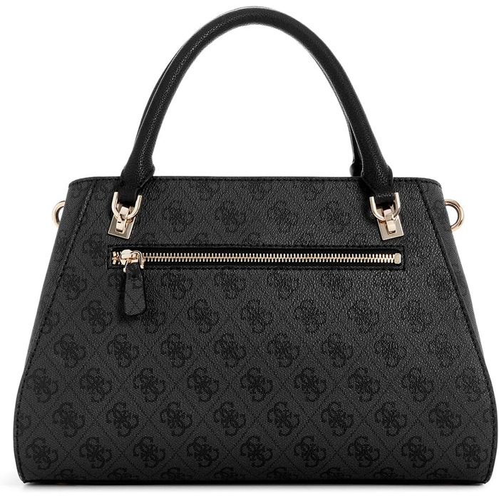 Сумка жіноча GUESS Noelle II Luxury Satchel з логотипом, чорна