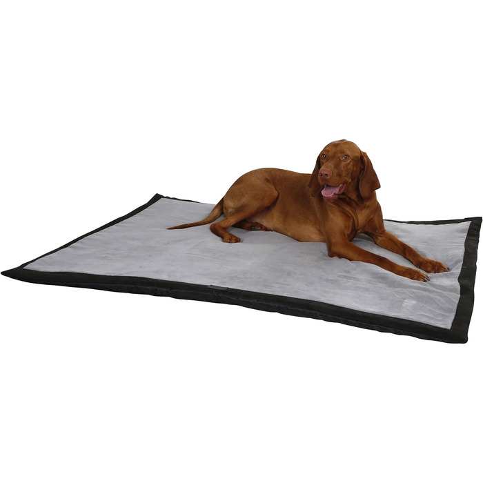 Килимок для собак Kerbl Trip, 140x100x4 см, сірий/чорний