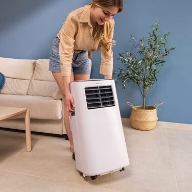 Cecotec Forceclima 7400 Touch - портативна кліматична установка, 7000 BTU, LED-дисплей, 4 режими, 2 швидкості, охолодження до 15 м2, з пультом ДУ та сенсорним керуванням