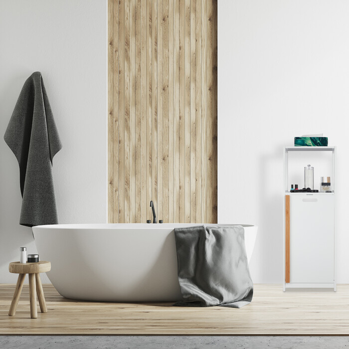 Relaxdays Laundry Basket with Shelf