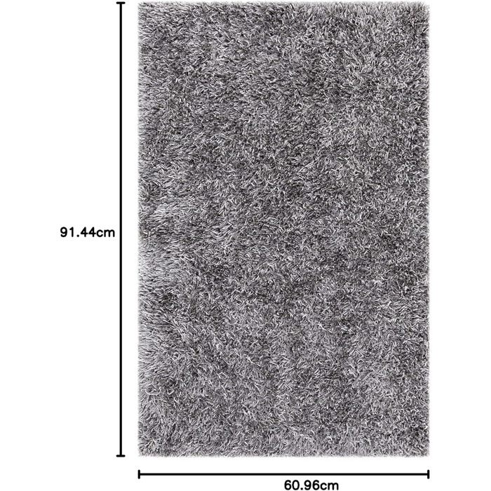 Килим Safavieh New Orleans Zottelig - сірий, 61x91 см, для вітальні, їдальні, спальні