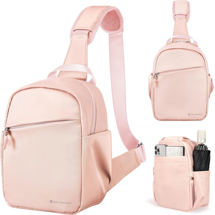 Сумка для камери K&F Concept, слін-рюкзак, рожевий, 5 літрів, для DSLR/SLR