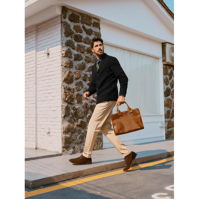 Кардиган чоловічий PJ PAUL JONES з коміром-шарфом, великий в'язання, чорний