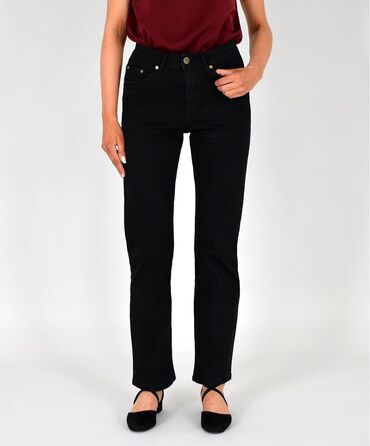 Джинси жіночі ESRA Straight High Waist Stretch G200 (42, J20) - класичні, з високою талією, еластичні