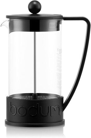 Френч-прес Bodum BRAZIL 1 л, нержавіючий фільтр, чорний, 3 чашки