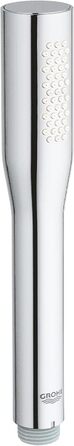 GROHE Vitalio Get - Hand Shower 1 Spray Pattern (perfect spray pattern, suitable for flow heaters, double-walled hand shower, Anti-limescale system), silver, 27458000