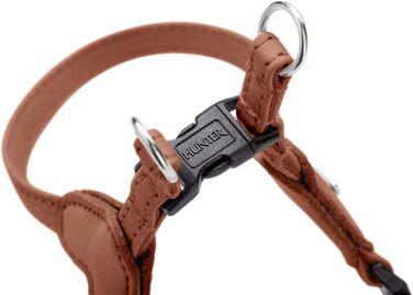 Нашийник для собак HUNTER SOHO MINI, колір: коричневий (cognac), шкіра, для маленьких собак та цуценят, Made in Germany, розмір XS