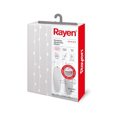 Глянцевий чохол для прасувальної дошки Rayen Premium XXL, 150 x 55 см, двосторонній, з титановою якістю