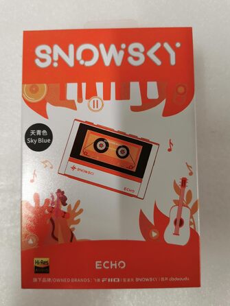 FiiO Echo Retro Hi-Res ЦАП-плеєр для аудіо, Bluetooth, 4.4 мм, Кольоровий екран, Портативний DAP (Небесно-блакитний)