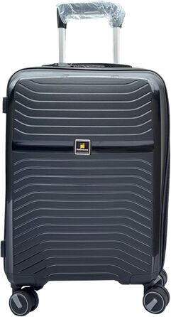 Чемодан Ribelli Handgepäck, 70L, з жорстким корпусом, на 4 колесах, з TSA-замком, телескопічний ручка, L-XL-XXL комплект (03201-чорний, L (50л))