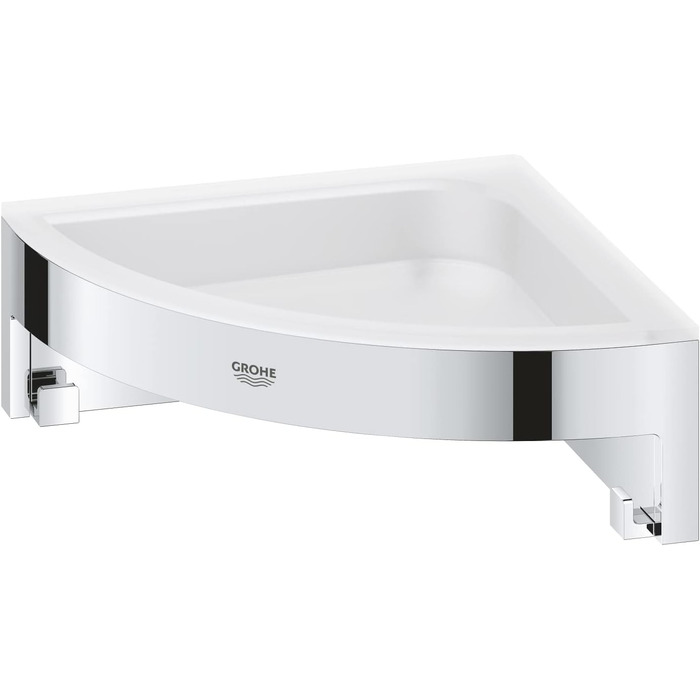 GROHE Start Cube - Corner Soap Dish (for corner mounting, durable), chrome, 41106000