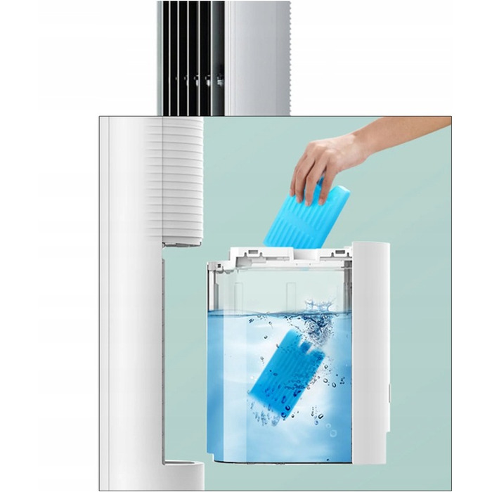 Колонний вентилятор Zilan TOWER FAN COOLER, білий