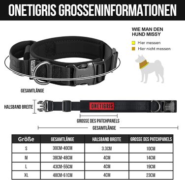 Нашийник для собак OneTigris з металевою застібкою Ranger Green (S, Чорний)