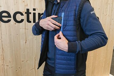 Жилет Uvex tune-up чоловічий гібридний - степна жилетка - міцна робоча жилетка, розмір L, темно-синій