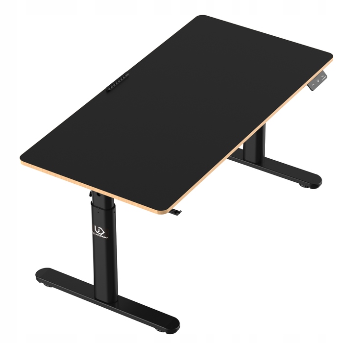 Ігровий стіл Ultradesk Pulsar 120 см, чорний, з електричним регулюванням висоти