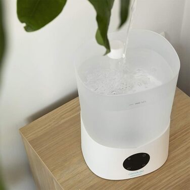 Розумний зволожувач повітря Cecotec BreezeCare 4000 Connected, бак 6 л, продуктивність 400 мл/год, Wi-Fi керування, плазменаізонізатор, для приміщень до 40 м², сенсорна панель