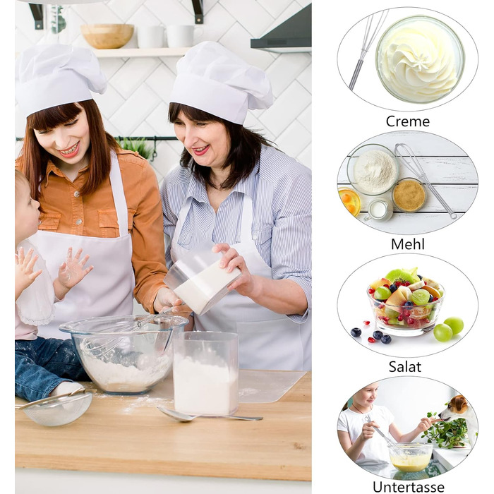 Набір вісків для збивання та перемішування: 13см та 18см, нержавіюча сталь