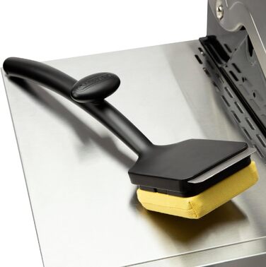 Cuisinart CCB-1000 Grill Renew Steam Cleaner Brush, safe and effective grill cleaning brush, replaceable head, aramid fiber fabric