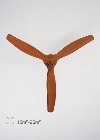 Вентилятор стельовий WINDCALM ABS білий з пультом, 40W, Ø132cm, 6 швидкостей, DC-двигун, літо/зима, без освітлення, тихий, з таймером