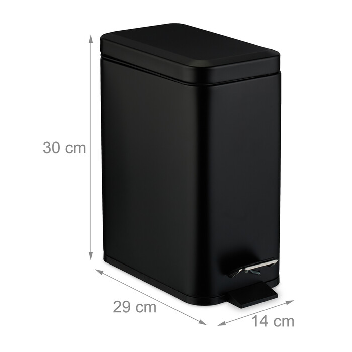 Relaxdays 5 l Waste Bin Softclose