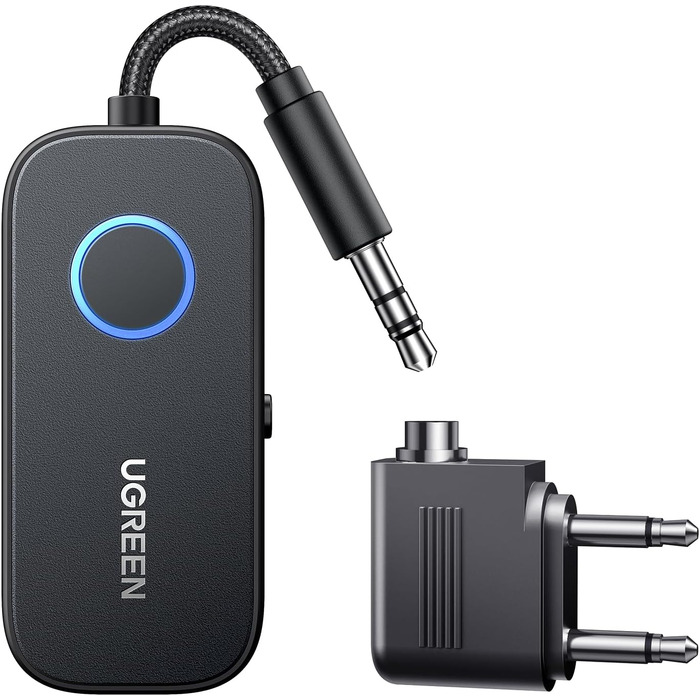 Bluetooth-ресивер UGREEN AptX 5.3 Hi-Fi аудіо-адаптер для стереосистем з Dual 3.5mm AUX