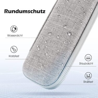 Чохол для Apple Pencil та інших стилусів, преміум шкіра, сірий, з відділенням для кабелю USB